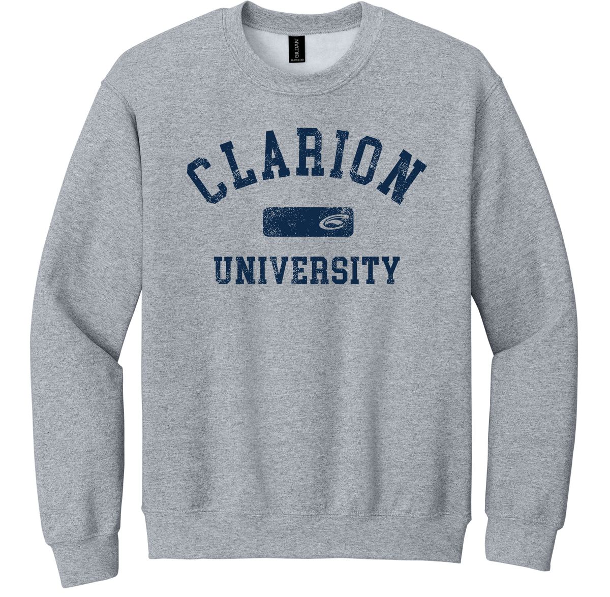 Vintage Clarion University Logo Block Crew
