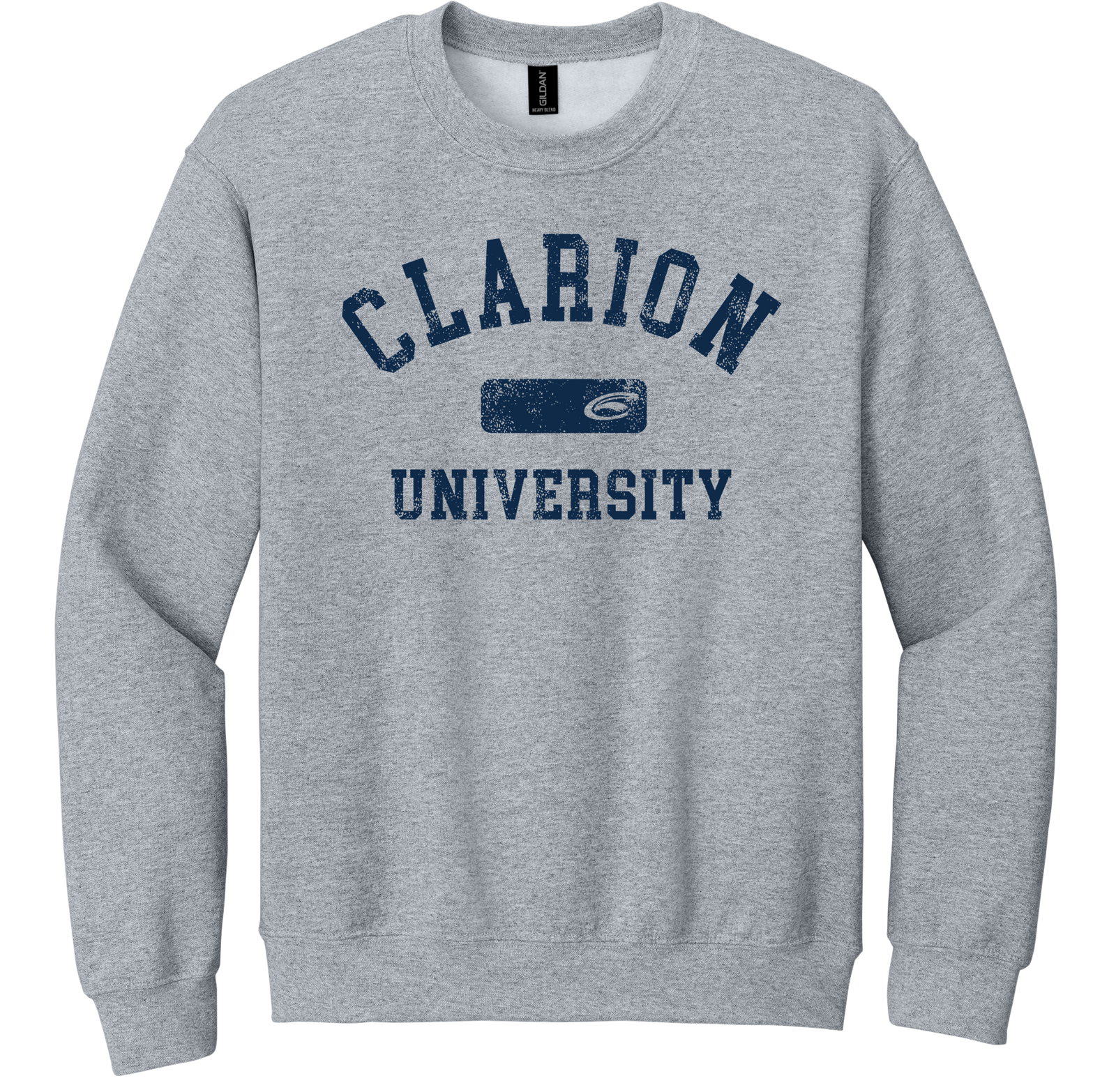 Vintage Clarion University Logo Block Crew