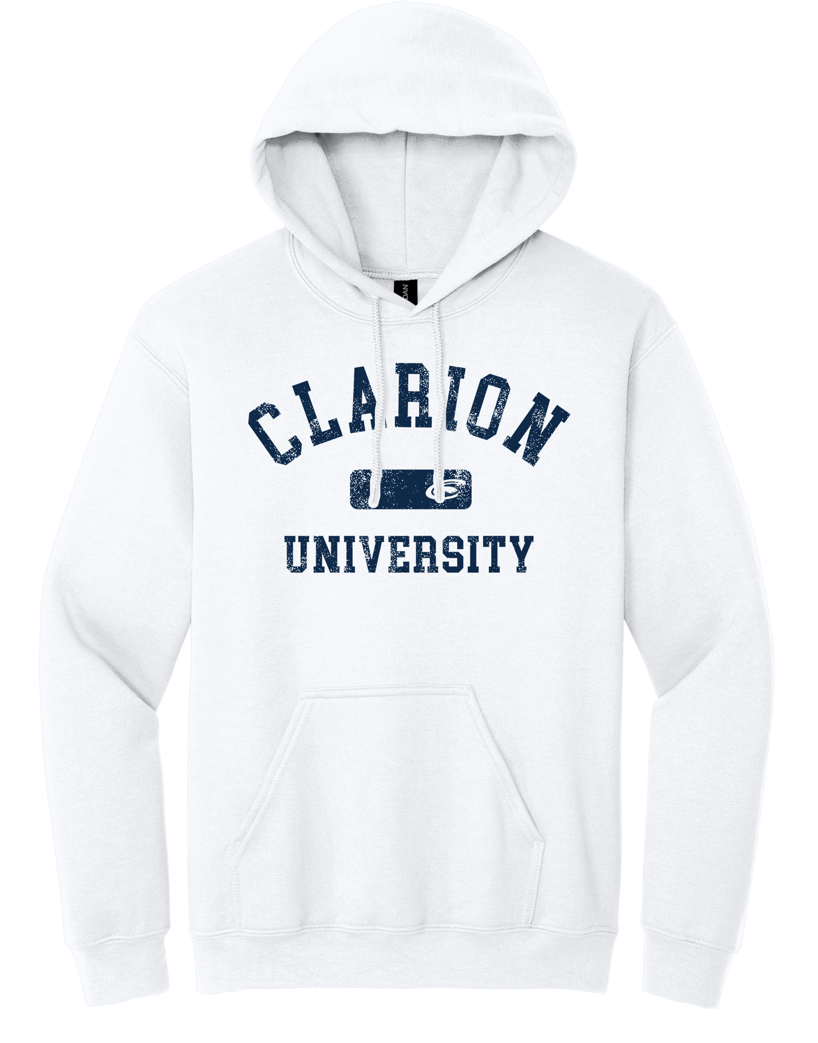 Vintage Clarion University Logo Block Hoodie