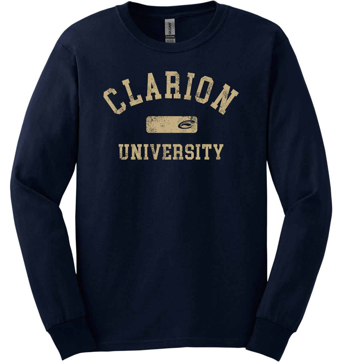 Vintage Clarion University Long Sleeve Logo Block Graphic T-Shirt