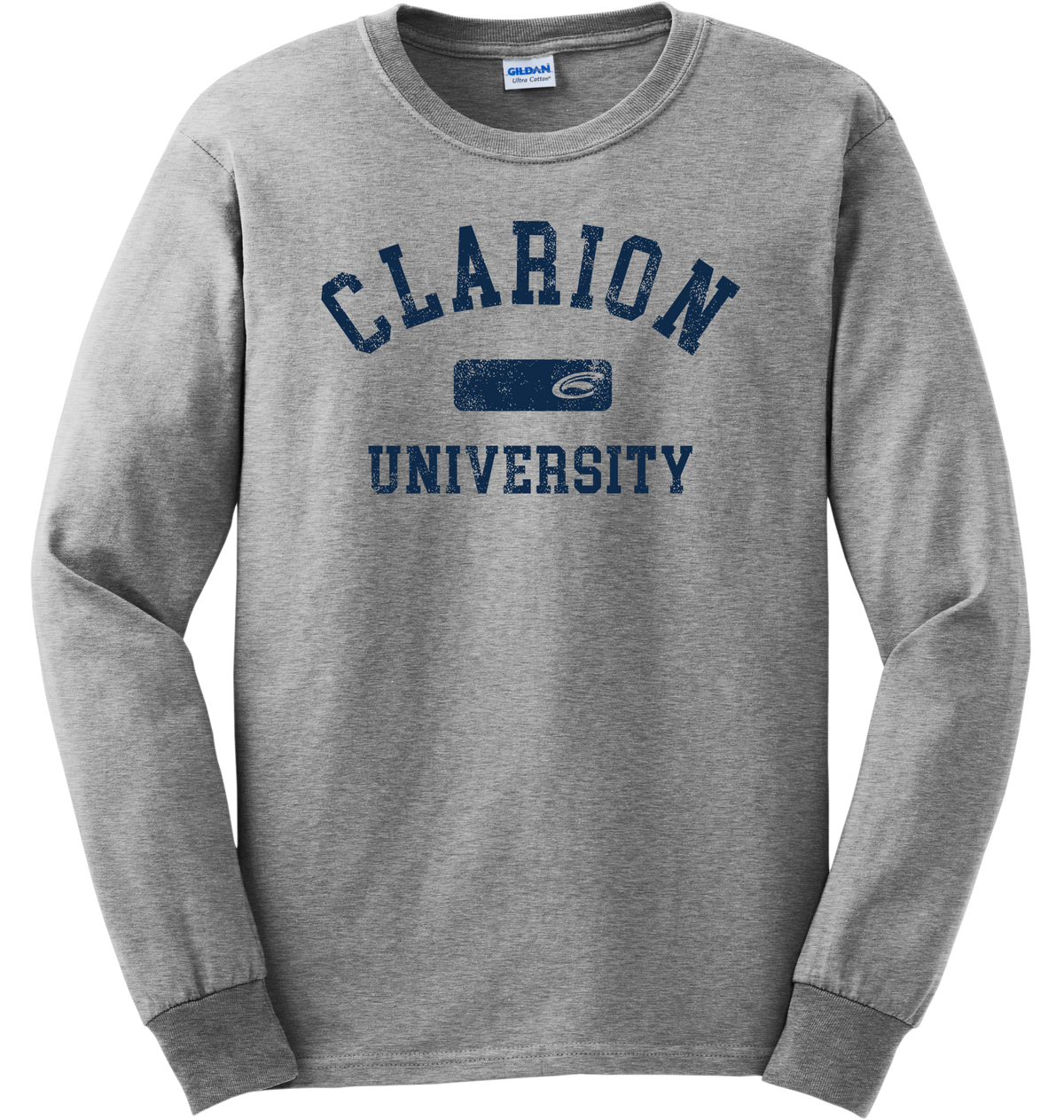 Vintage Clarion University Long Sleeve Logo Block Graphic T-Shirt