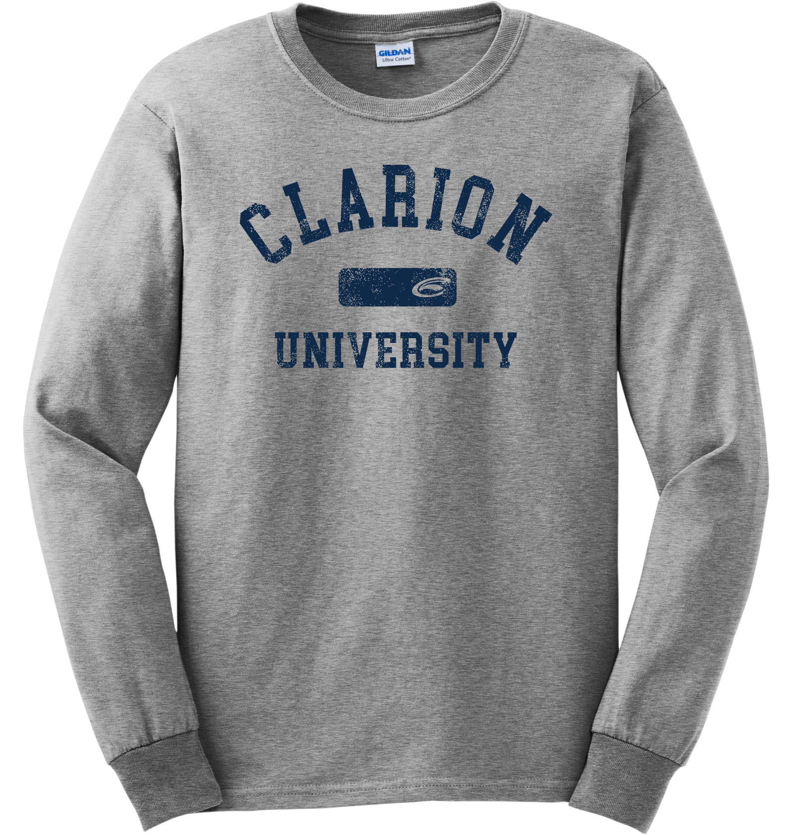 Vintage Clarion University Long Sleeve Logo Block Graphic T-Shirt