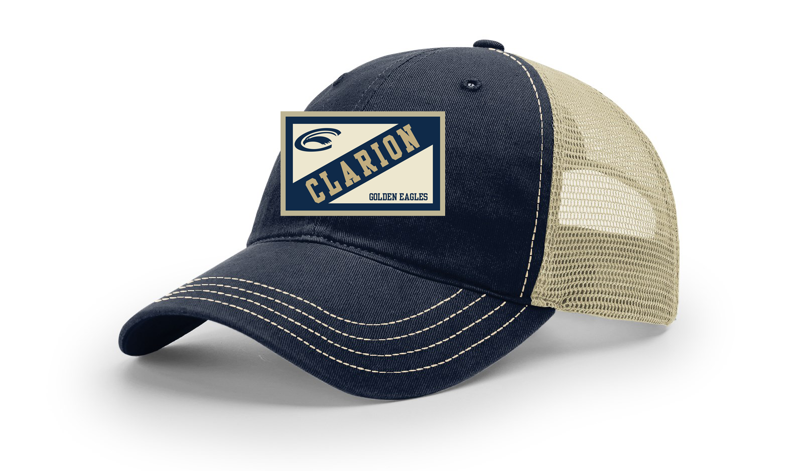 Garment Washed Trucker Cap with Patch
