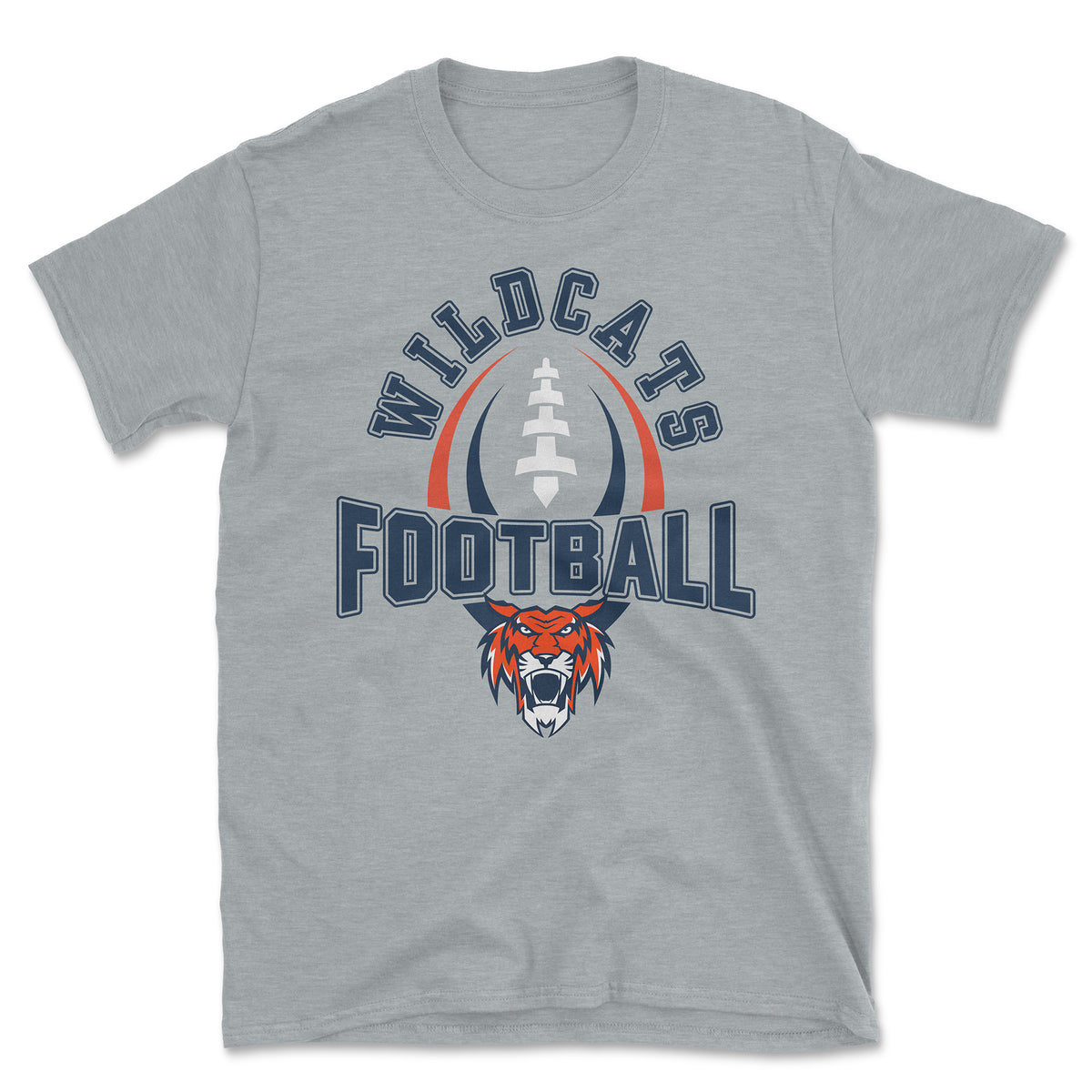 Wildcats Football &quot;Ball w/ Mascot&quot; T-Shirt