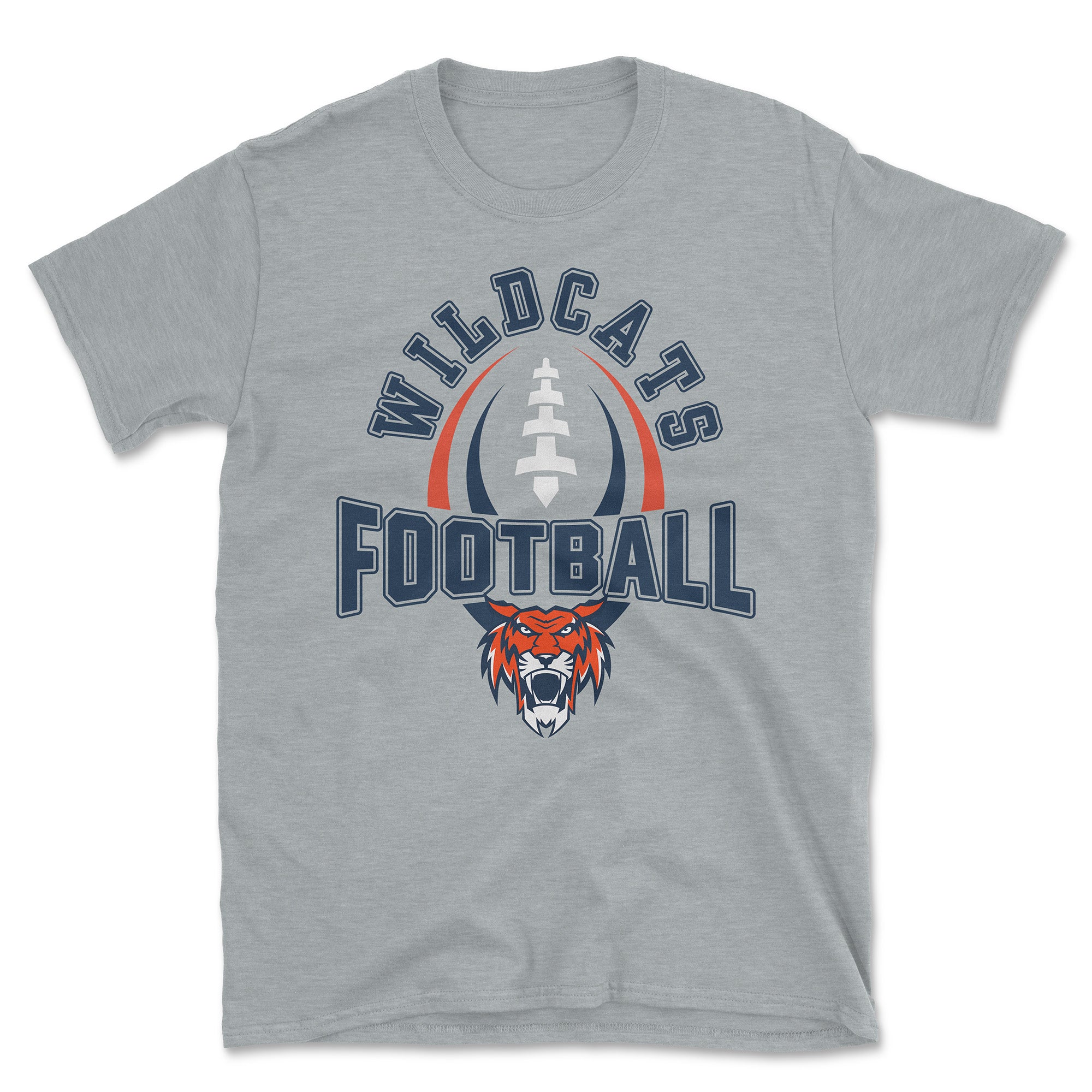 Wildcats Football "Ball w/ Mascot" T-Shirt